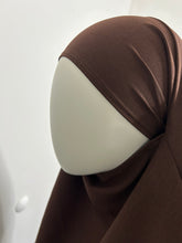 Charger l&#39;image dans la galerie, Khimar long en Jazz - Marron