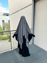 Load image into Gallery viewer, Khimar Sittar bi-couleur Juwayriya - Gris