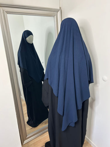 Khimar long en Jazz - Bleu marine