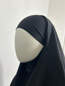 Khimar long en Jazz - Noir