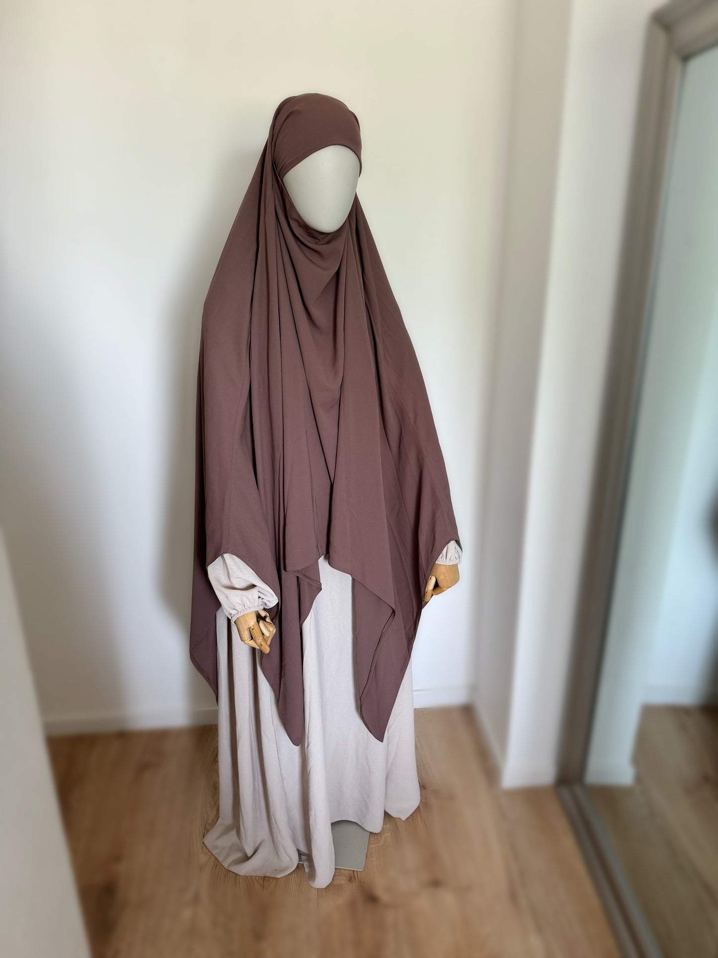 Big khimar Isleym - Taupe