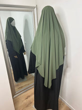 Charger l&#39;image dans la galerie, Khimar long en Soie de Médine - Kaki