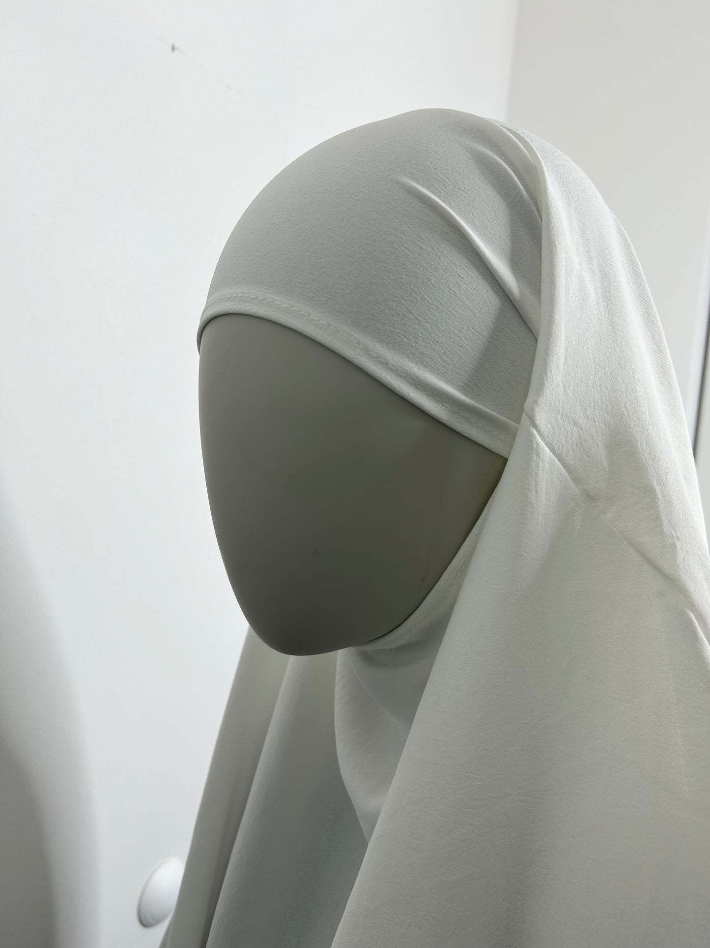 Khimar long en Jazz - Blanc