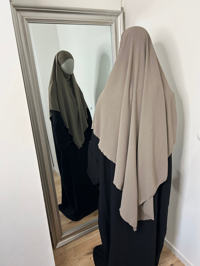 Khimar long en Jazz - Taupe