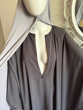 Load image into Gallery viewer, Big Abaya Nour - Gris foncé (anthracite)