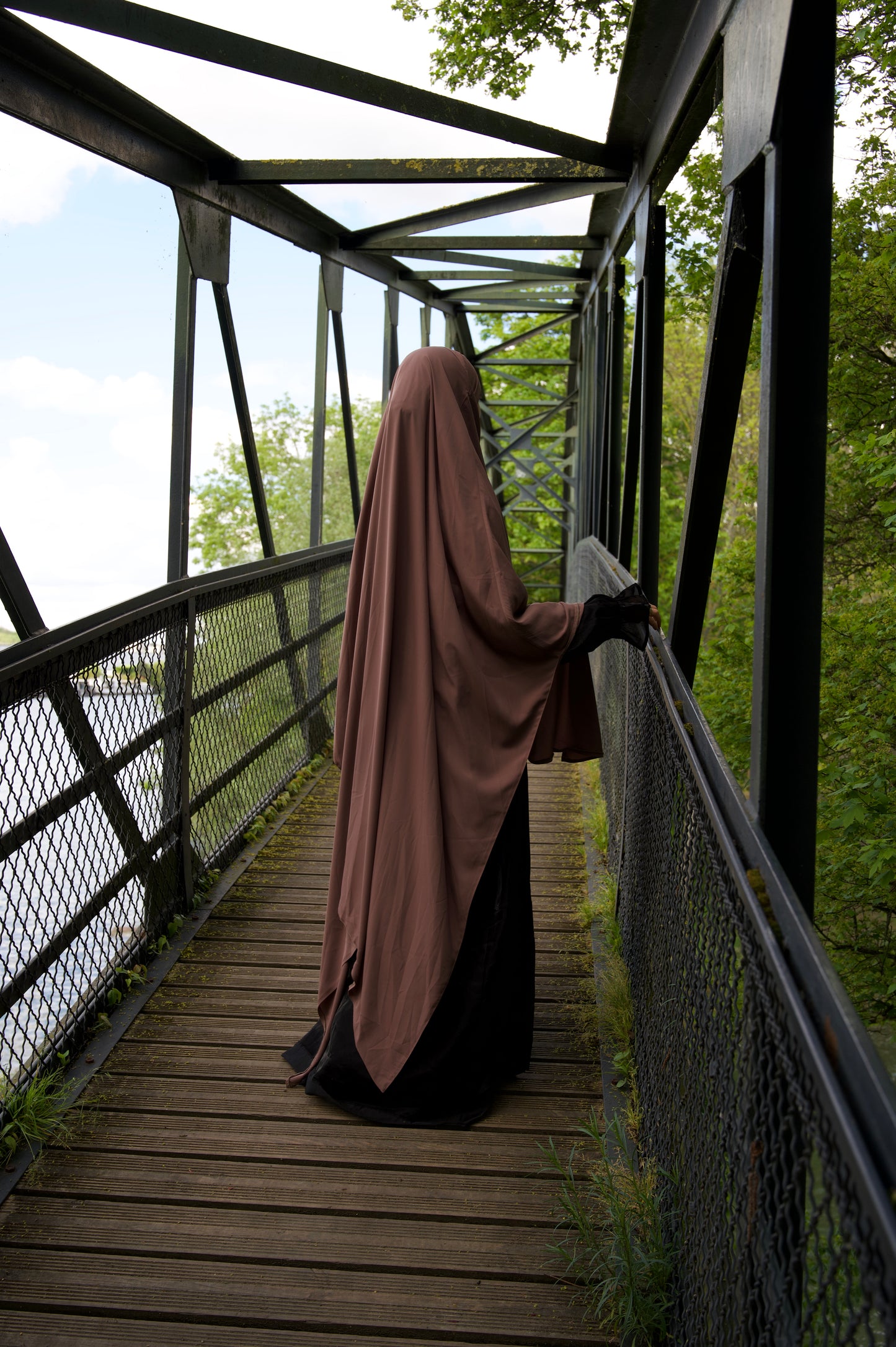 Big khimar Isleym - Taupe