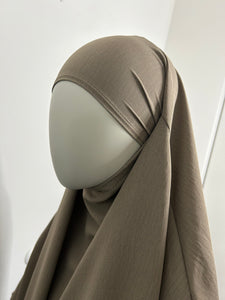 Khimar long en Jazz - Taupe