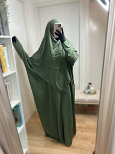 Ensemble Abaya Khimar en Jazz - Kaki