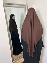 Charger l&#39;image dans la galerie, Khimar long en Jazz - Marron