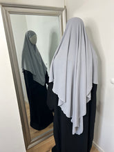 Charger l&#39;image dans la galerie, Khimar long en Jazz - Gris clair