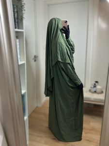 Ensemble Abaya Khimar en Jazz - Kaki