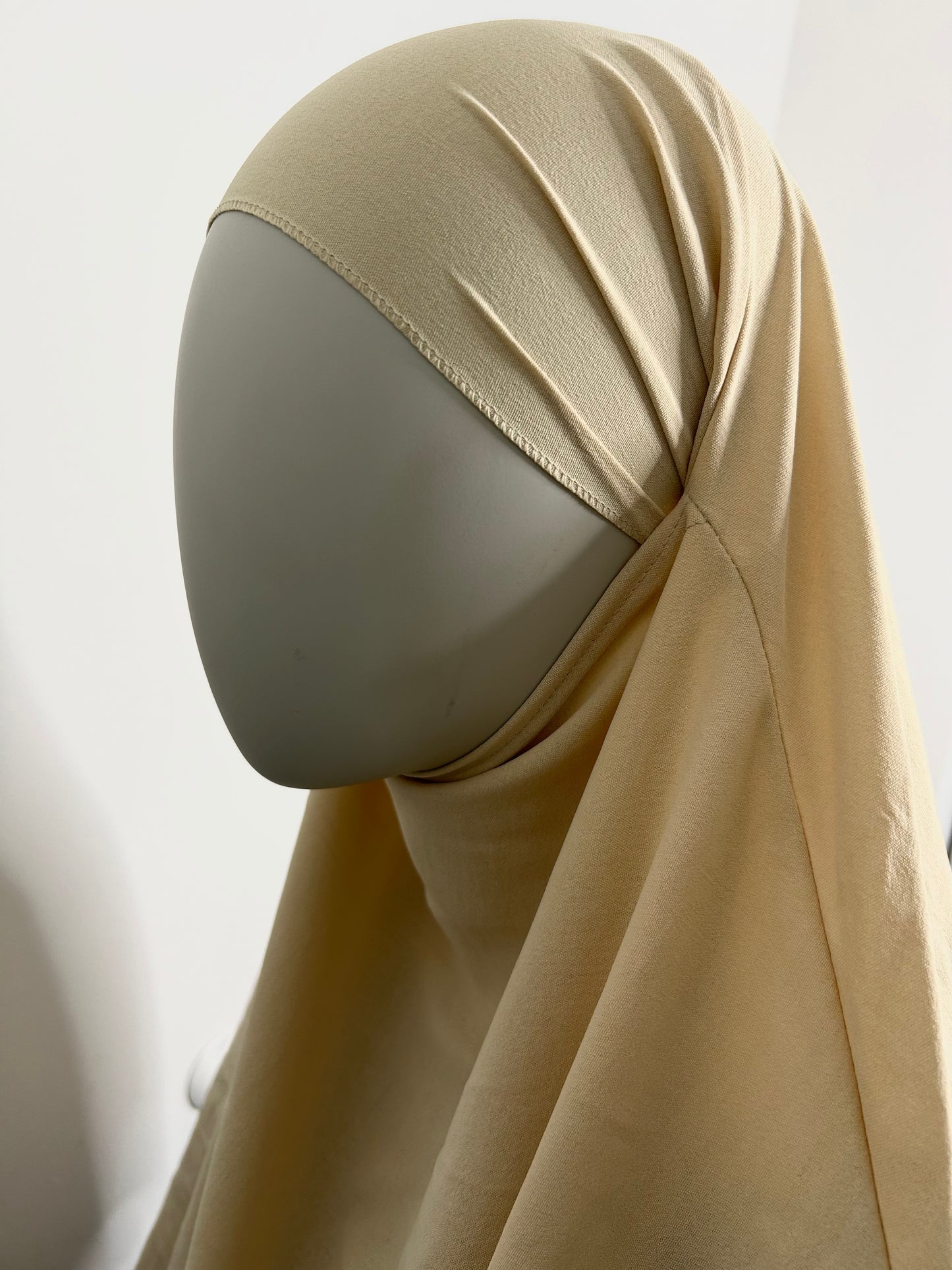 Khimar long en Jazz - Beige crème