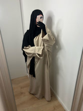 Load image into Gallery viewer, Abaya effet lin - Beige