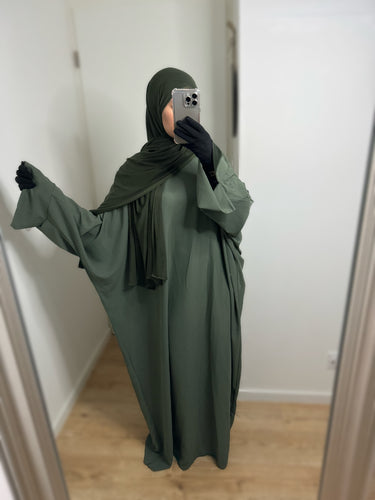 Abaya saoudienne Sawda - kaki