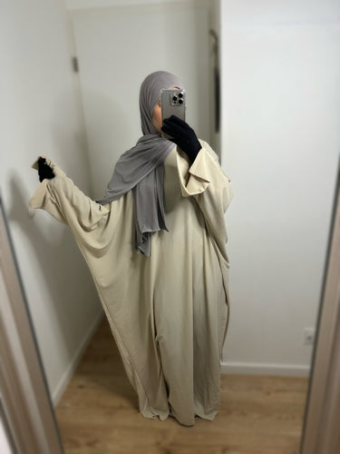 Abaya saoudienne Sawda - beige