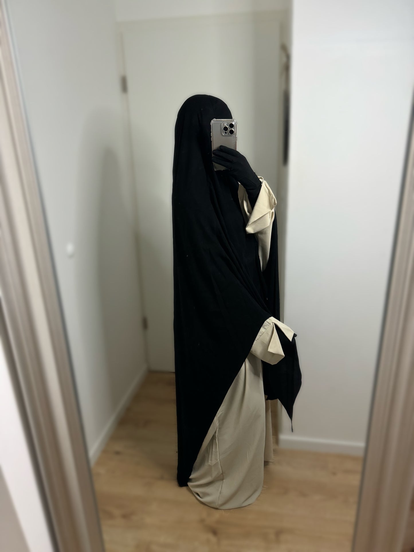 Big khimar Isleym - Noir