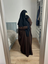 Afbeelding in Gallery-weergave laden, Abaya saoudienne - Marron