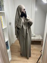 Charger l&#39;image dans la galerie, Ensemble Abaya Khimar en Jazz - Taupe