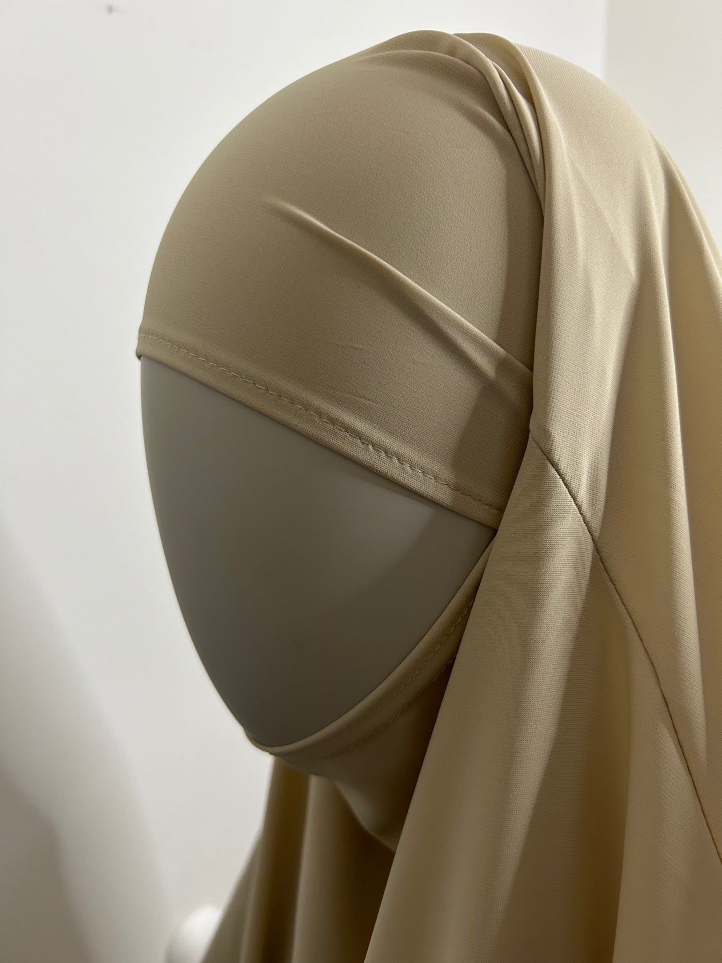 Khimar à volants Soie de Médine - Beige