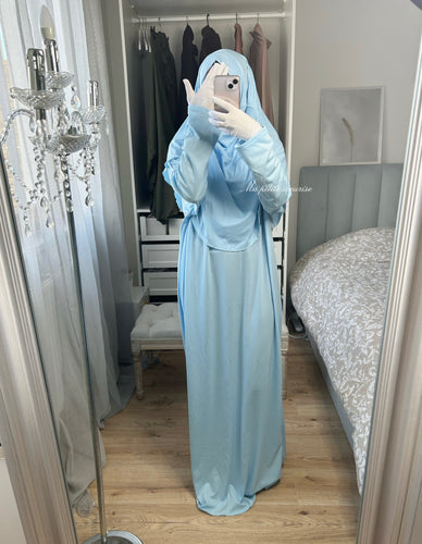 Robe de prière en Jersey - Bleu ciel