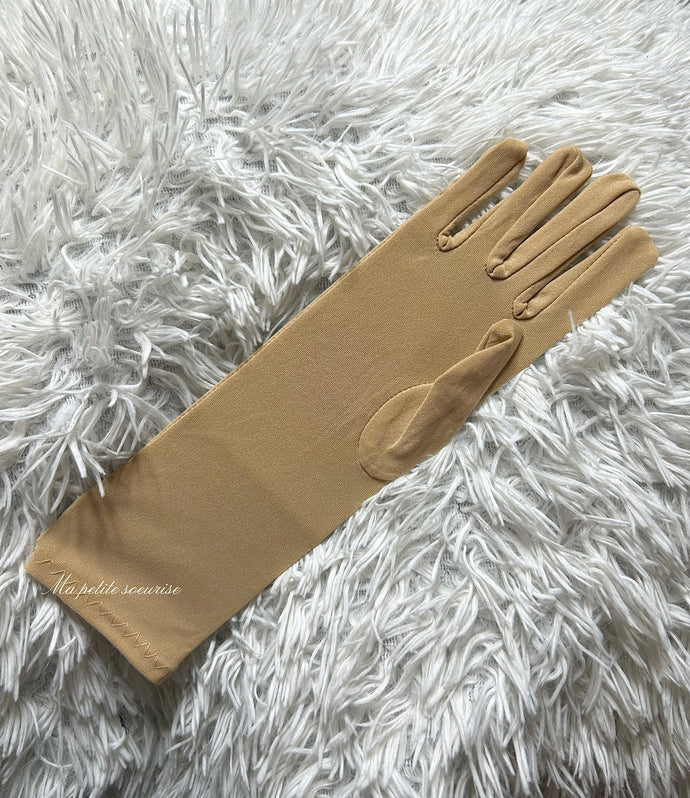 Gants beige