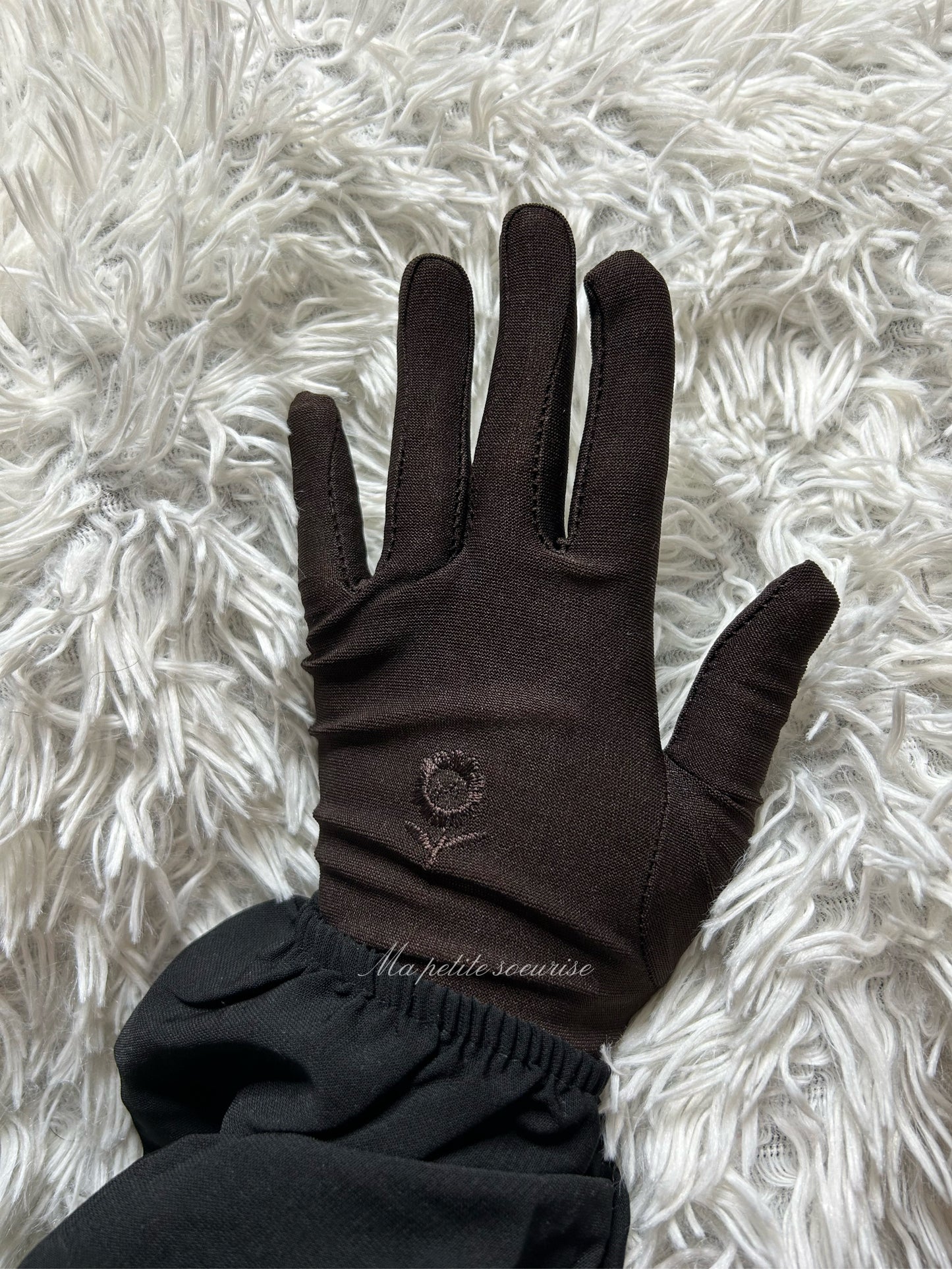 Gants marron