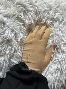 Gants beige