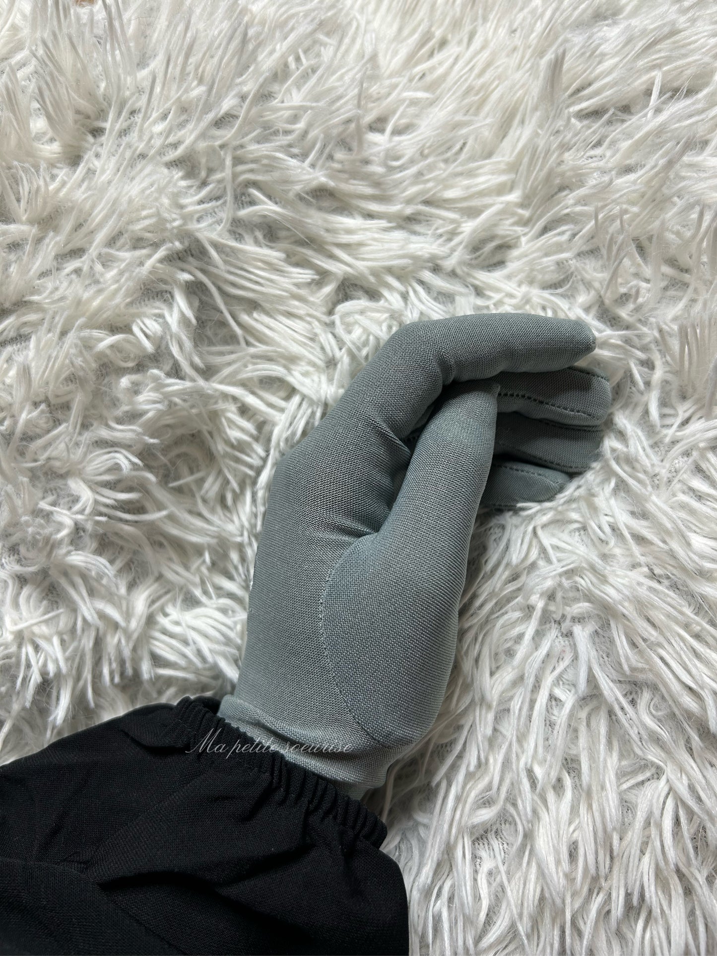 Gants gris